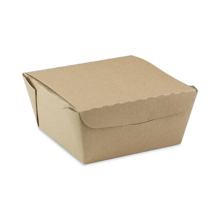 Pactiv EarthChoice OneBox Paper Box, 37 oz, 4.5 x 4.5 x 2.5, Kraft, PK312 PK NOB01KEC